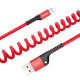 Καλώδιο Φόρτισης Baseus Fish Eye Spring Data Cable USB σε Lightning 2A 1m (Κόκκινο)