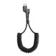 Καλώδιο Φόρτισης Baseus Fish Eye Spring Data Cable USB σε USB-C 2A 1m (Μαύρο)