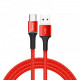 Καλώδιο Φόρτισης Baseus Halo Data CATGH-B09 USB σε Type-C Led 3A 1m (Κόκκινο)