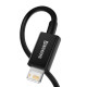 Καλώδιο Φόρτισης  Baseus Superior Series USB σε iP 2.4A 1m (Μαύρο)