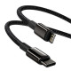 Καλώδιο Φόρτισης Baseus CATLWJ-01 Tungsten Gold Cable Type-C σε Lightning 20W 1m (Μαύρο)