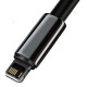 Καλώδιο Φόρτισης Baseus Tungsten Gold Cable USB σε Lightning 2.4A 2m (Μαύρο)
