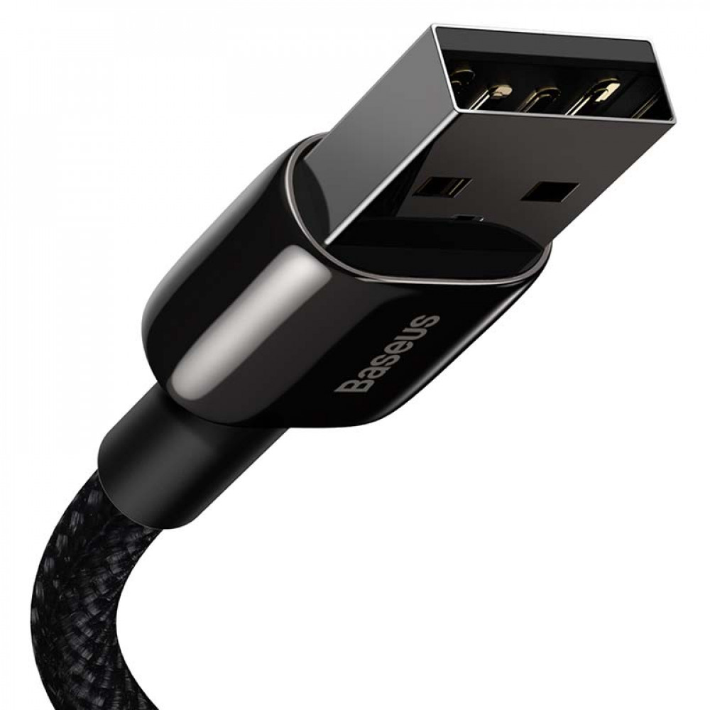Καλώδιο Φόρτισης Baseus Tungsten Gold Cable USB σε Lightning 2.4A 1m (Μαύρο)