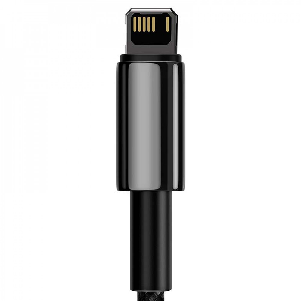 Καλώδιο Φόρτισης Baseus Tungsten Gold Cable USB σε Lightning 2.4A 1m (Μαύρο)