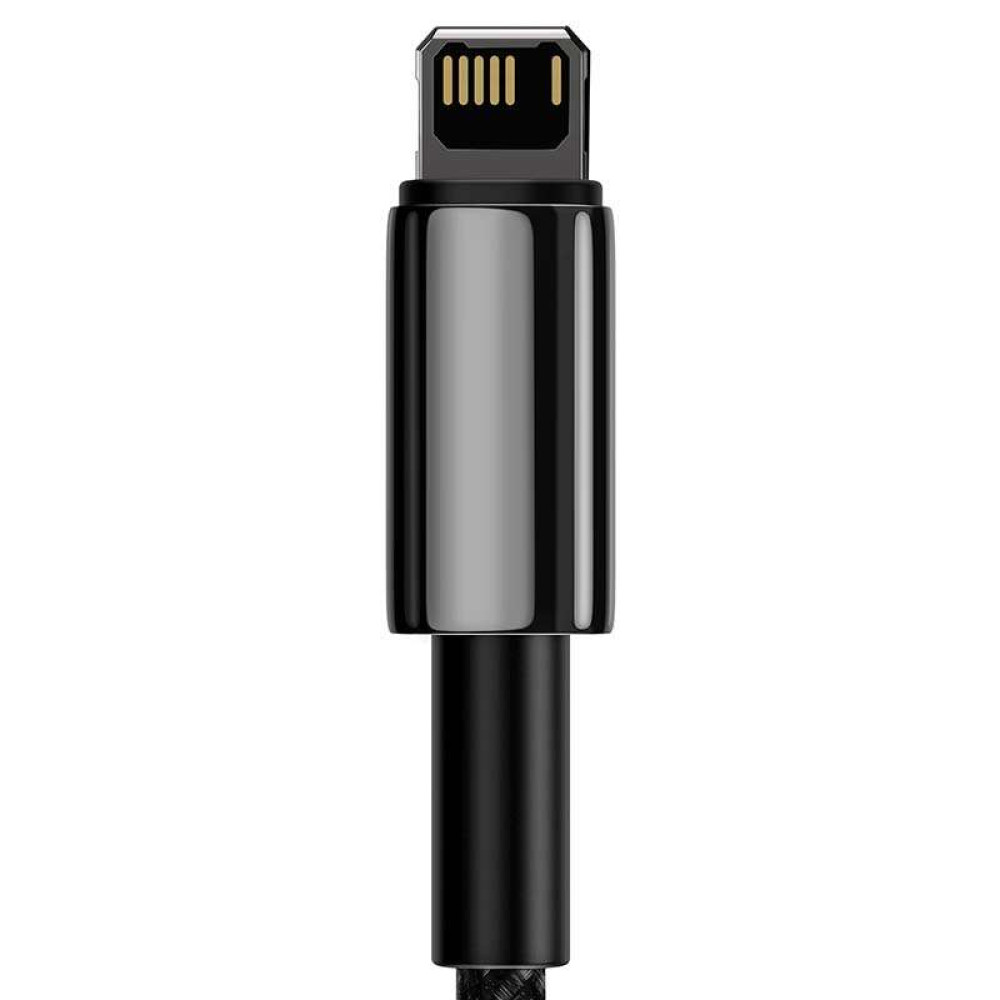 Καλώδιο Φόρτισης Baseus Tungsten Gold Cable USB σε Lightning 2.4A 2m (Μαύρο)