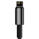 Καλώδιο Φόρτισης Baseus Tungsten Gold Cable USB σε Lightning 2.4A 1m (Μαύρο)