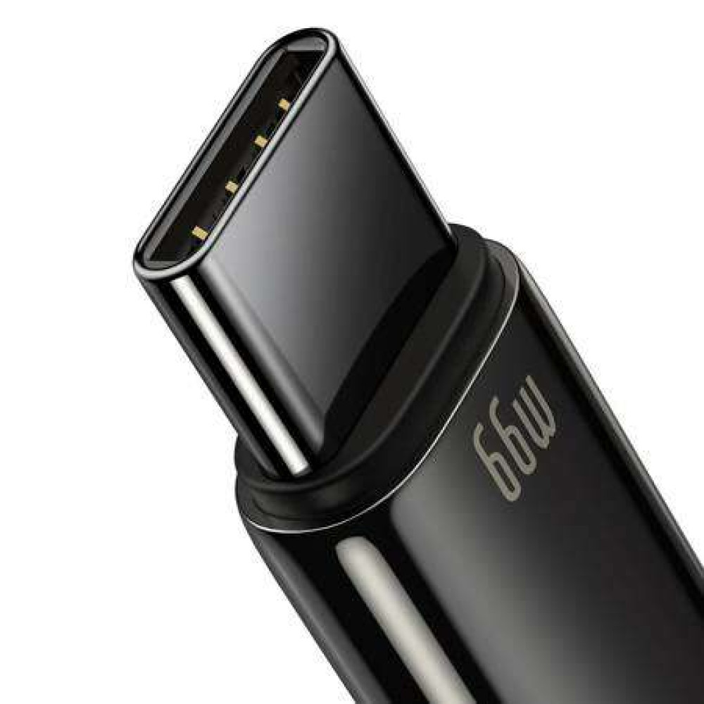 Καλώδιο Φόρτισης Baseus Tungsten Gold Cable USB σε Type-C 66W 2m (Μαύρο)