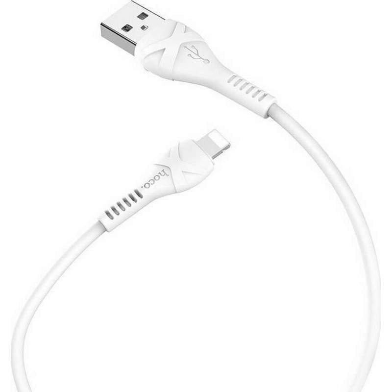 Καλώδιο Φόρτισης Hoco Cool Power X37 USB σε Lightning 1m (Λευκό)