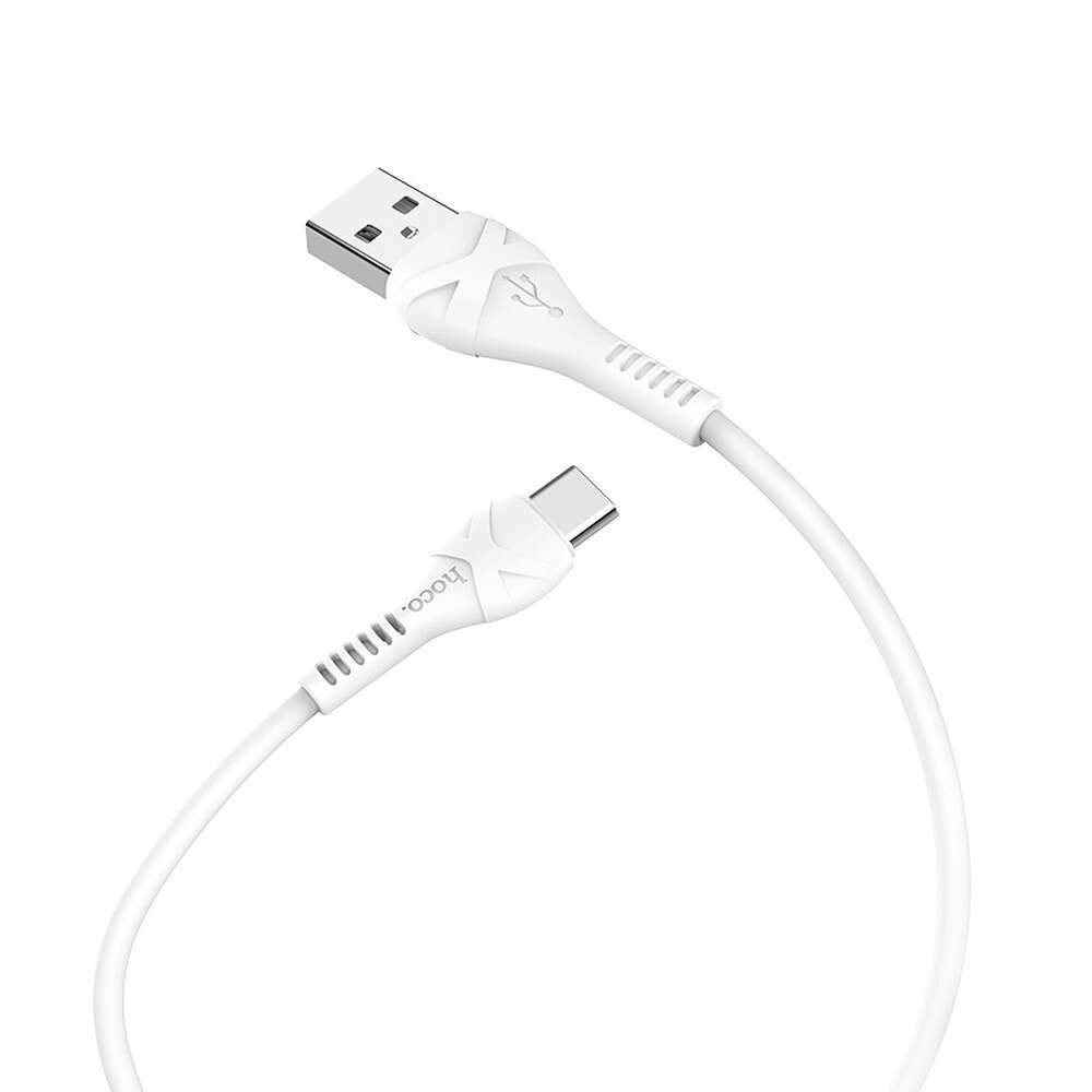 Καλώδιο Φόρτισης Hoco Cool Power X37 USB σε Type-C 1m (Λευκό)