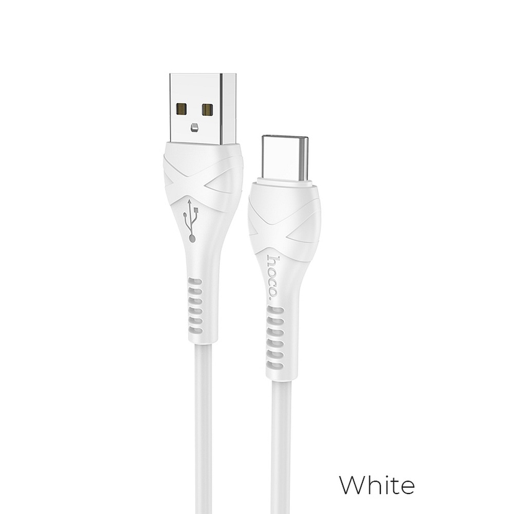 Καλώδιο Φόρτισης Hoco Cool Power X37 USB σε Type-C 1m (Λευκό)