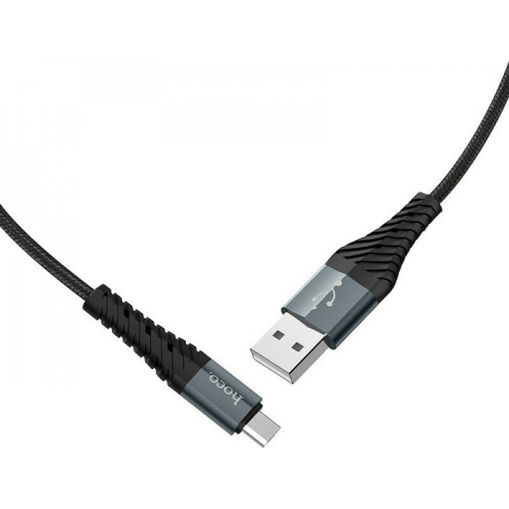 Καλώδιο Φόρτισης Hoco Cool Power X38 USB σε Micro-USB 1m (Μαύρο)