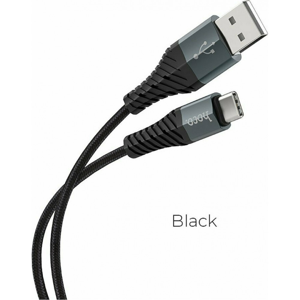 Καλώδιο Φόρτισης Hoco Cool Power X38 USB σε Type-C 1m (Μαύρο)