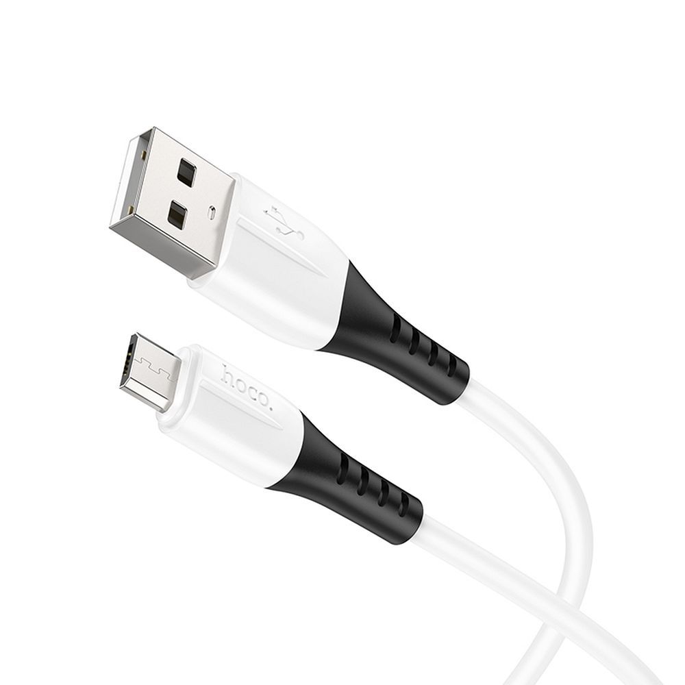 Καλώδιο Φόρτισης / Δεδομένων Hoco X82 Silicone USB σε Micro-USB 2A 1m (Λευκό)
