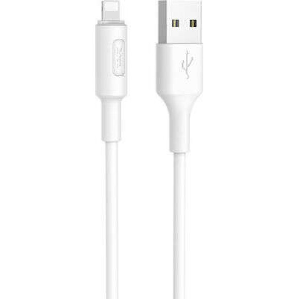 Καλώδιο Φόρτισης και μεταφοράς δεδομένων Hoco Soarer X25 USB σε Lightning 1m (Λευκό)