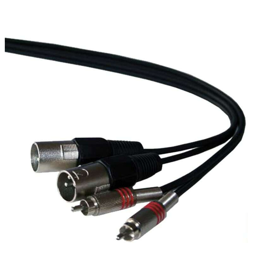 Καλώδιο RCA Αρσενικό σε XLR Αρσενικό Ibiza Sound CM3RX-2 (3m)