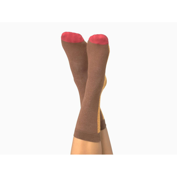 Κάλτσες DOIY Cupcake Σοκολάτα - One Size