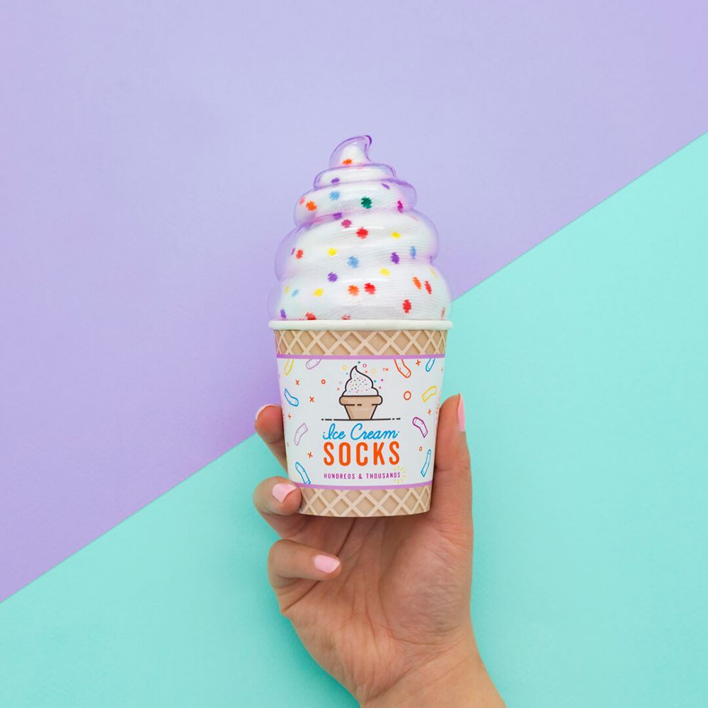 Κάλτσες Luckies Παγωτό Χρωματιστή Τρούφα - One Size