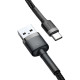 Καλώδιο Φόρτισης Baseus USB σε Type-C CATKLF-CG1 2m (Μαύρο - Γκρι)