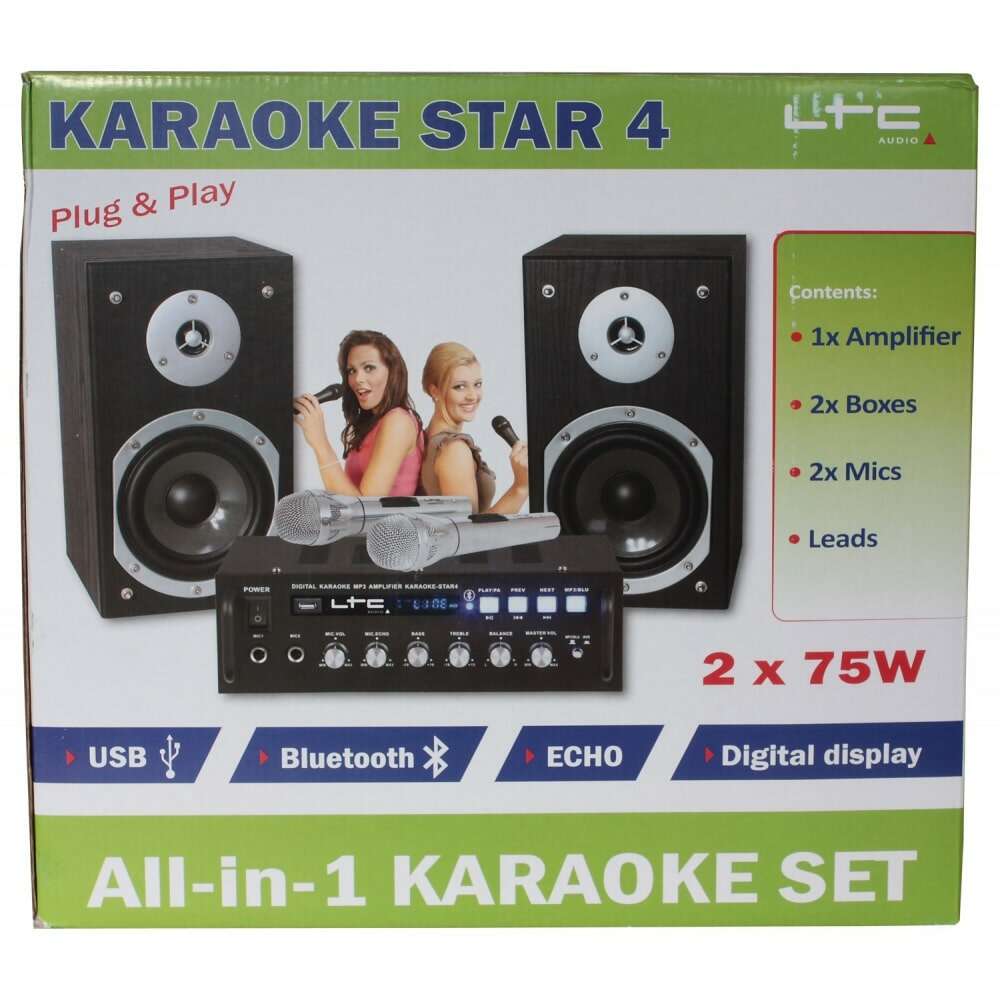 Karaoke Σετ με Ενισχυτή, Ηχεία & Μικρόφωνα - LTC Audio KARAOKE-STAR4