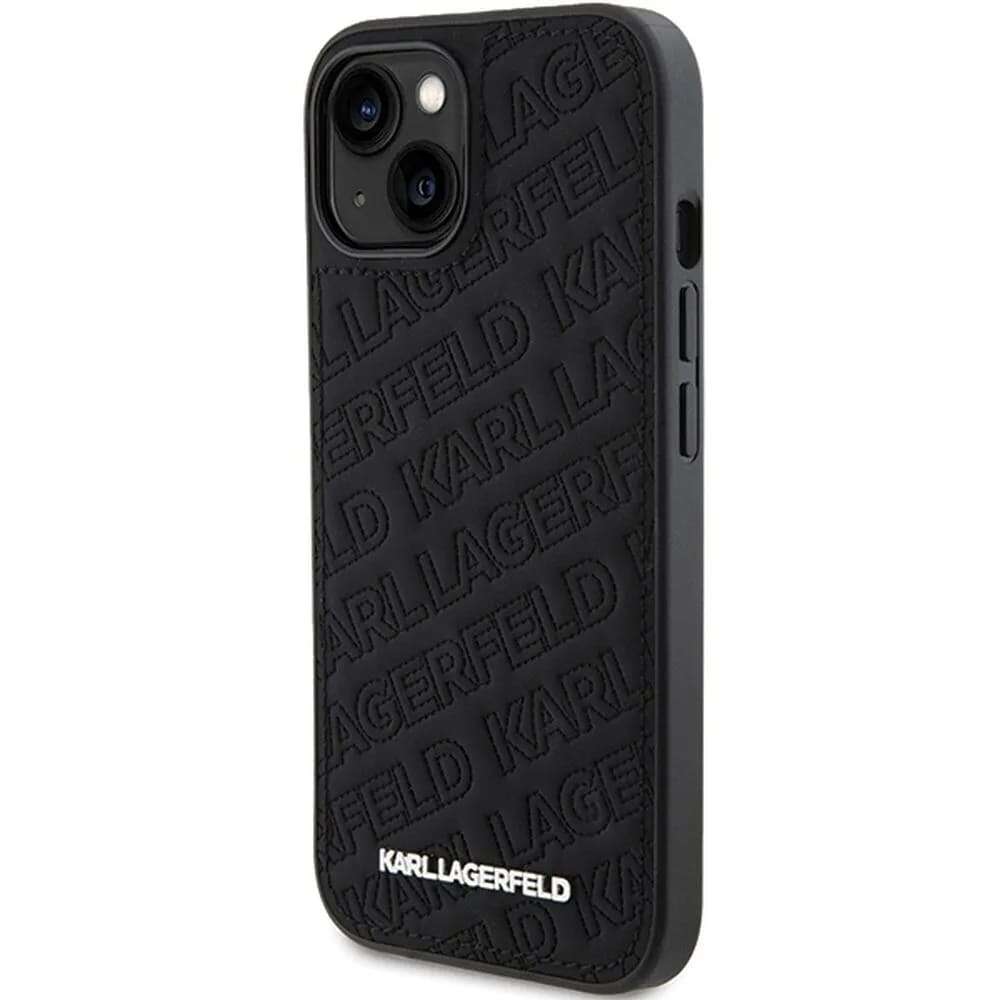 Karl Lagerfeld Quilted K Pattern Θήκη για Apple iPhone 15 (Μαύρο)