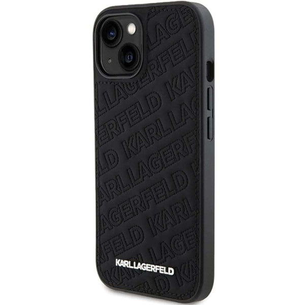 Karl Lagerfeld Quilted K Pattern Θήκη για Apple iPhone 15 (Μαύρο)