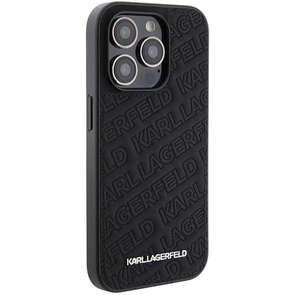 Karl Lagerfeld Quilted K Pattern Θήκη για Apple iPhone 15 Pro Max (Μαύρο)
