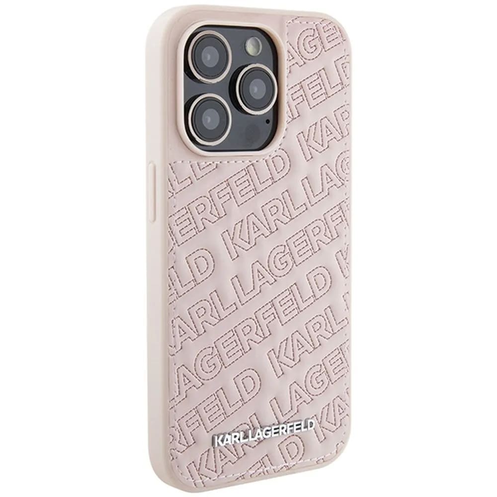 Karl Lagerfeld Quilted K Pattern Θήκη για Apple iPhone 15 (Ροζ)