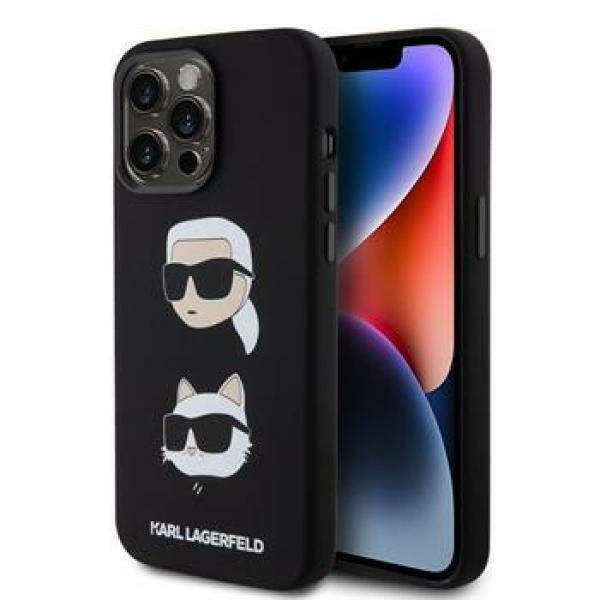 Karl Lagerfeld Silicone KC Θήκη για Apple iPhone 15 Pro Max (Μαύρο)