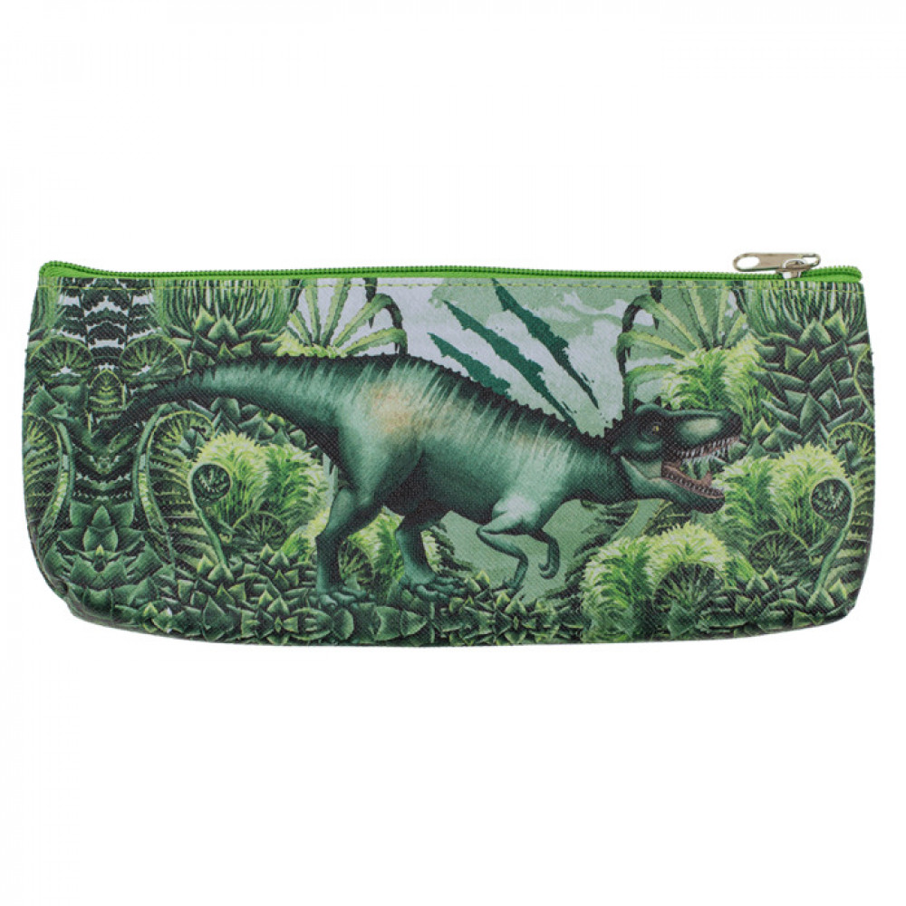 Κασετίνα "Δεινόσαυρος" PVC με Φερμουάρ 21 x 9 cm Πράσινο - Σχέδιο 4