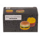 Κεραμικό Σετ για Αλάτι και Πιπέρι Burger & Fries (5,5 x 5,5 x 4,5 cm)