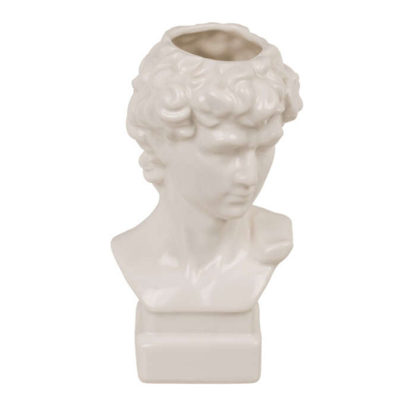 Κεραμικό Βάζο Απόλλωνας - Λευκό (9,5 x 17 cm)