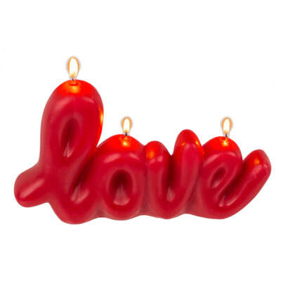 Κερί σε Σχήμα Love (20 x 11,8 cm)