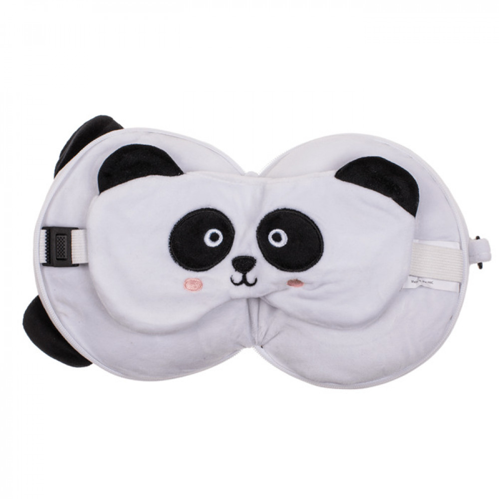 Μαξιλάρι και Μάσκα Ταξιδιού Panda (12 x 15,5 x 10 cm)