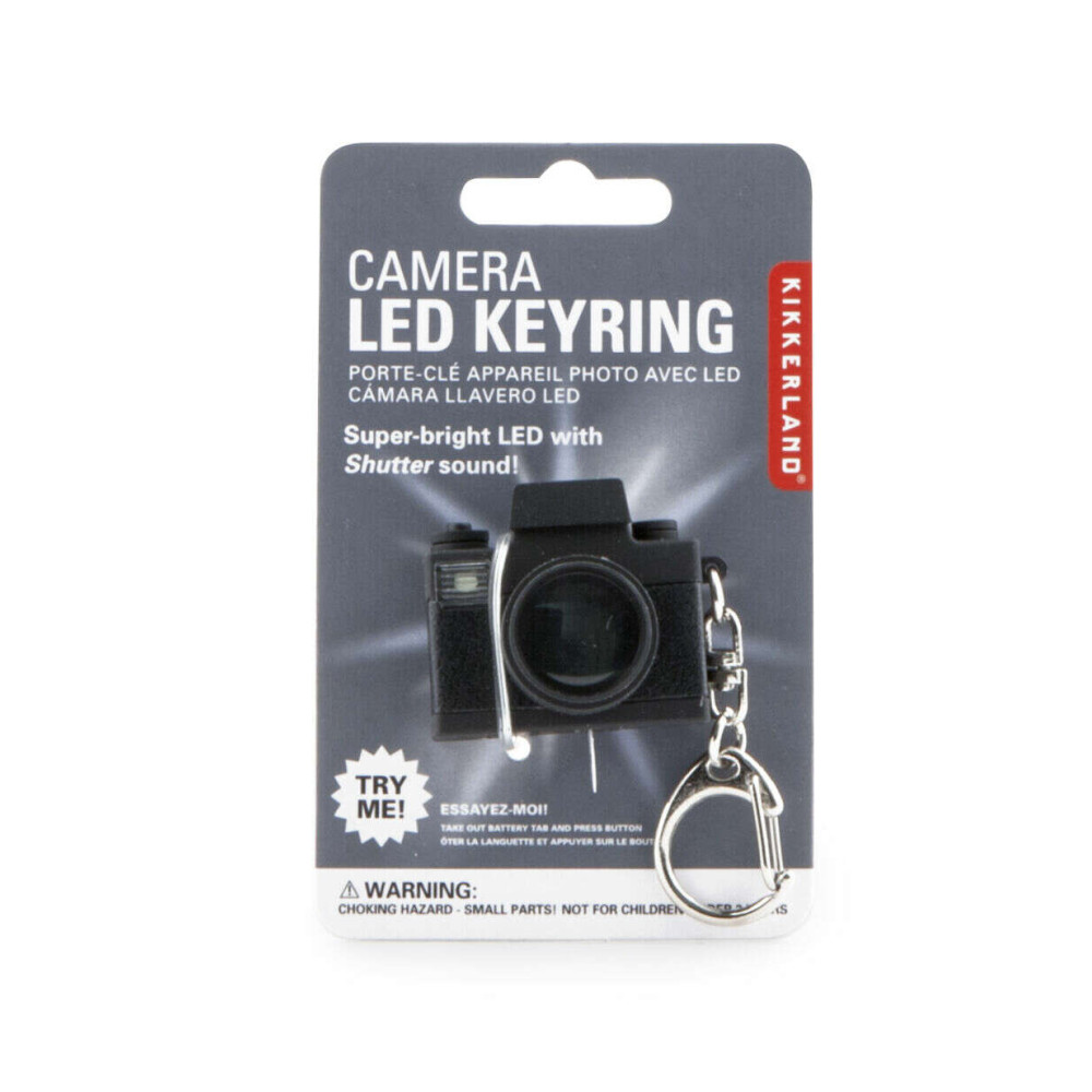 Kikkerland Μπρελόκ Φωτογραφική Camera Led (Μαύρο)