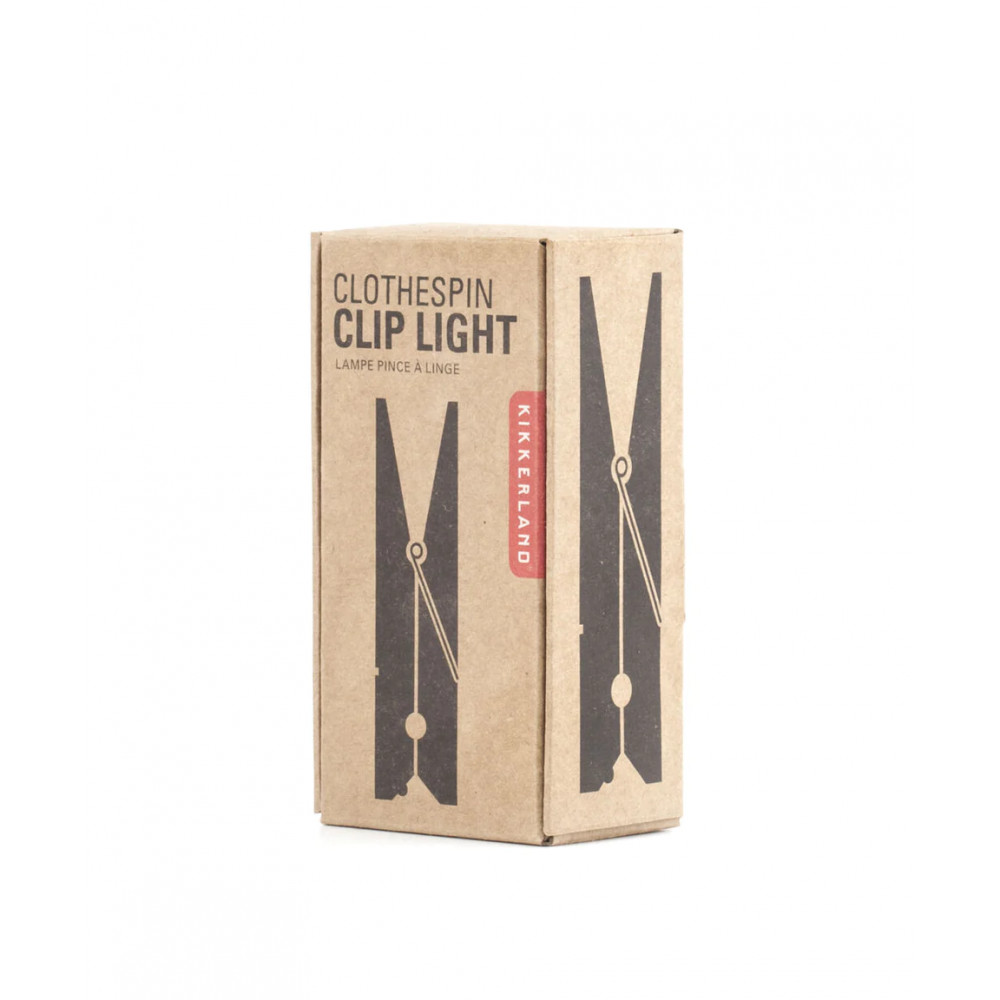 Kikkerland Φωτιστικό διαβάσματος μανταλάκι Booklight Clothespin