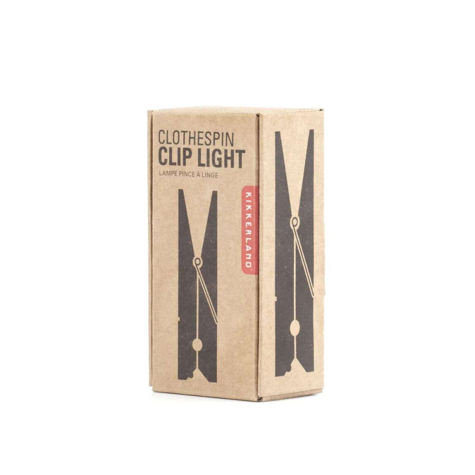 Kikkerland Φωτιστικό διαβάσματος μανταλάκι Booklight Clothespin