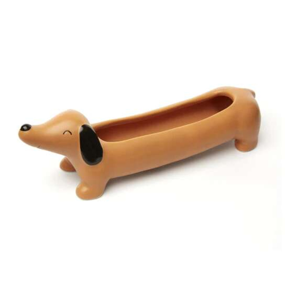 Kikkerland Κεραμικό Κασπώ Daisy the Dachshund Planter 