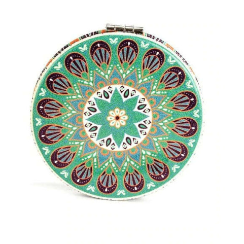 Kikkerland Καθρέπτης Τσέπης Mandala Mirror (Πράσινο)