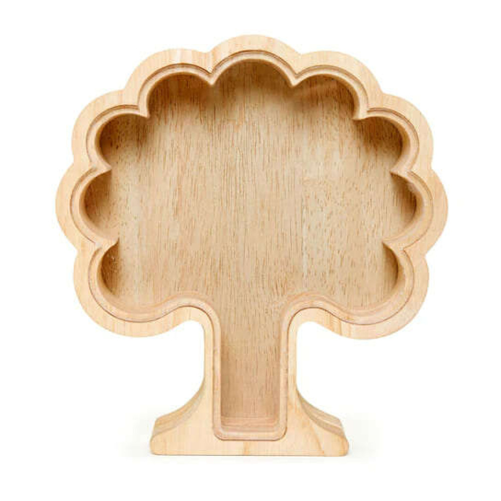 Kikkerland Money Tree Bank Κουμπαράς Ξύλινος  (17 x 19 cm)