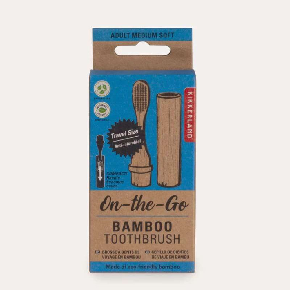 Kikkerland Οδοντόβουρτσα On The Go από Bamboo (Medium)