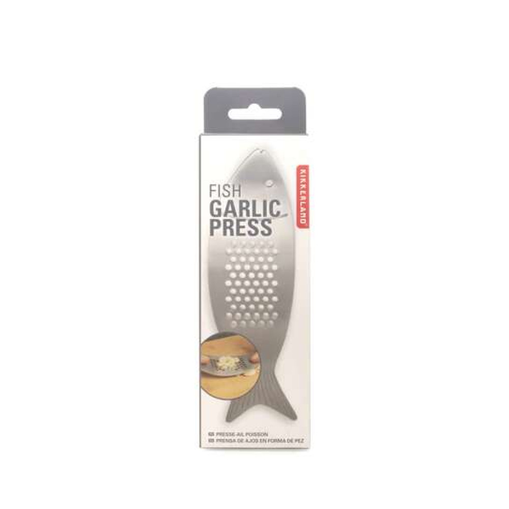 Kikkerland Πρέσα Σκόρδου Fish Garlic Press