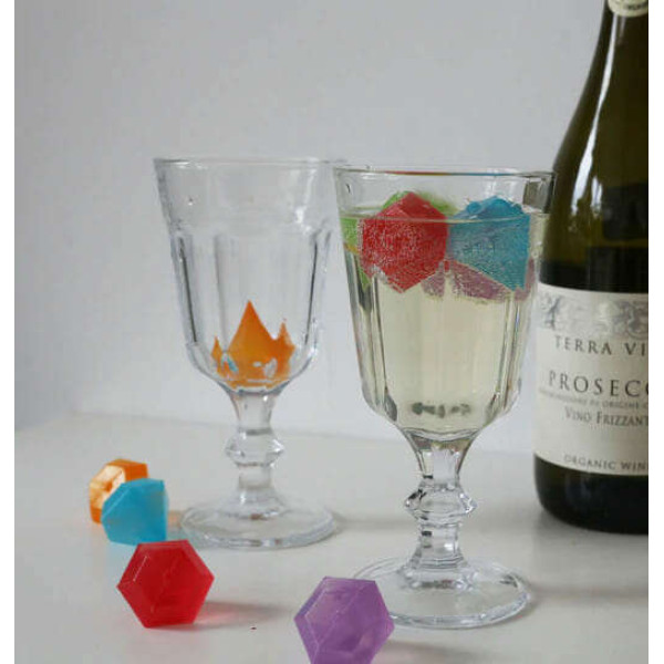 Kikkerland Επαναχρησιμοποιούμενα Παγάκια Reusable Ice Cubes Diamonds (8τμχ)