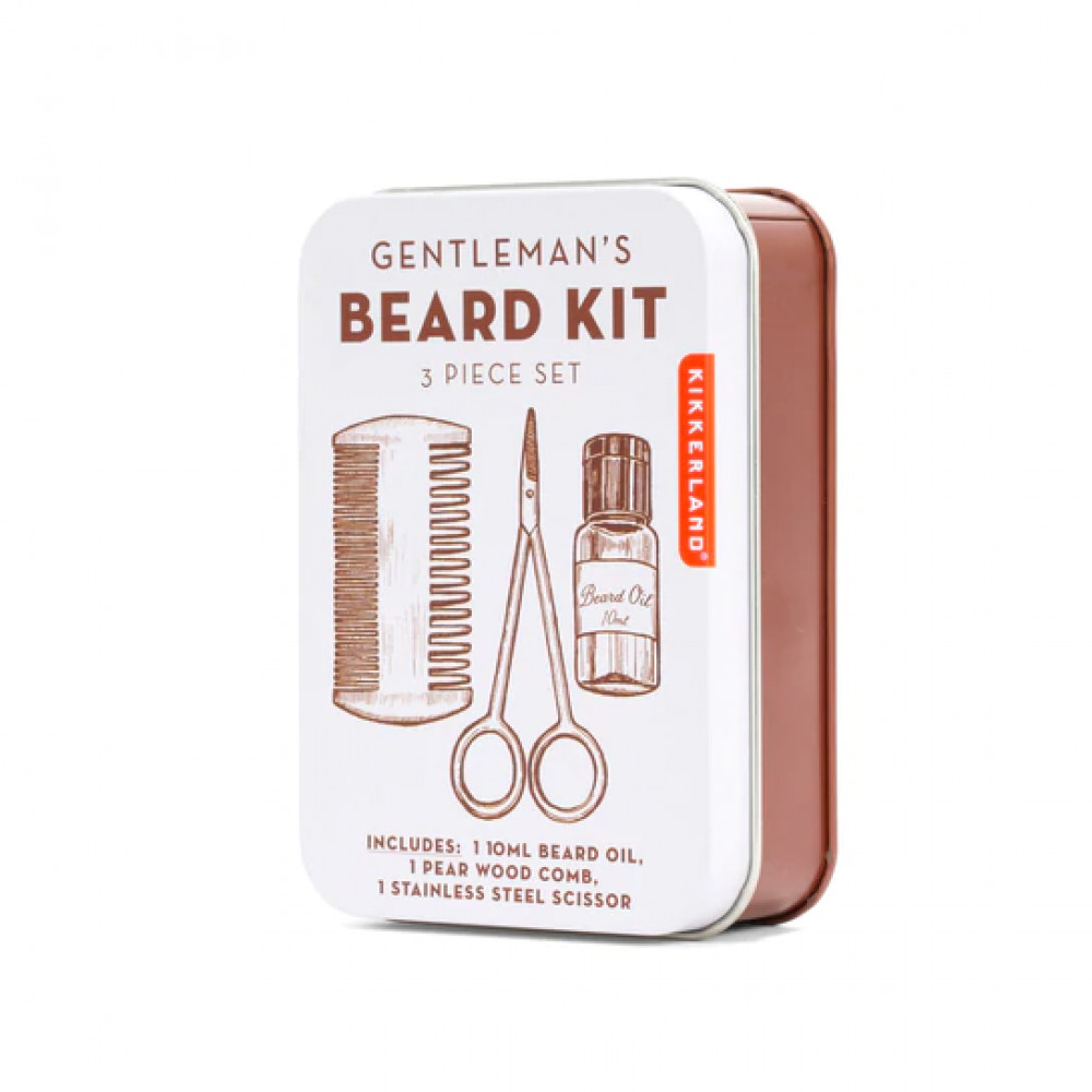 Kikkerland Σετ Περιποίησης Γενιών Gentleman's Beard Tin