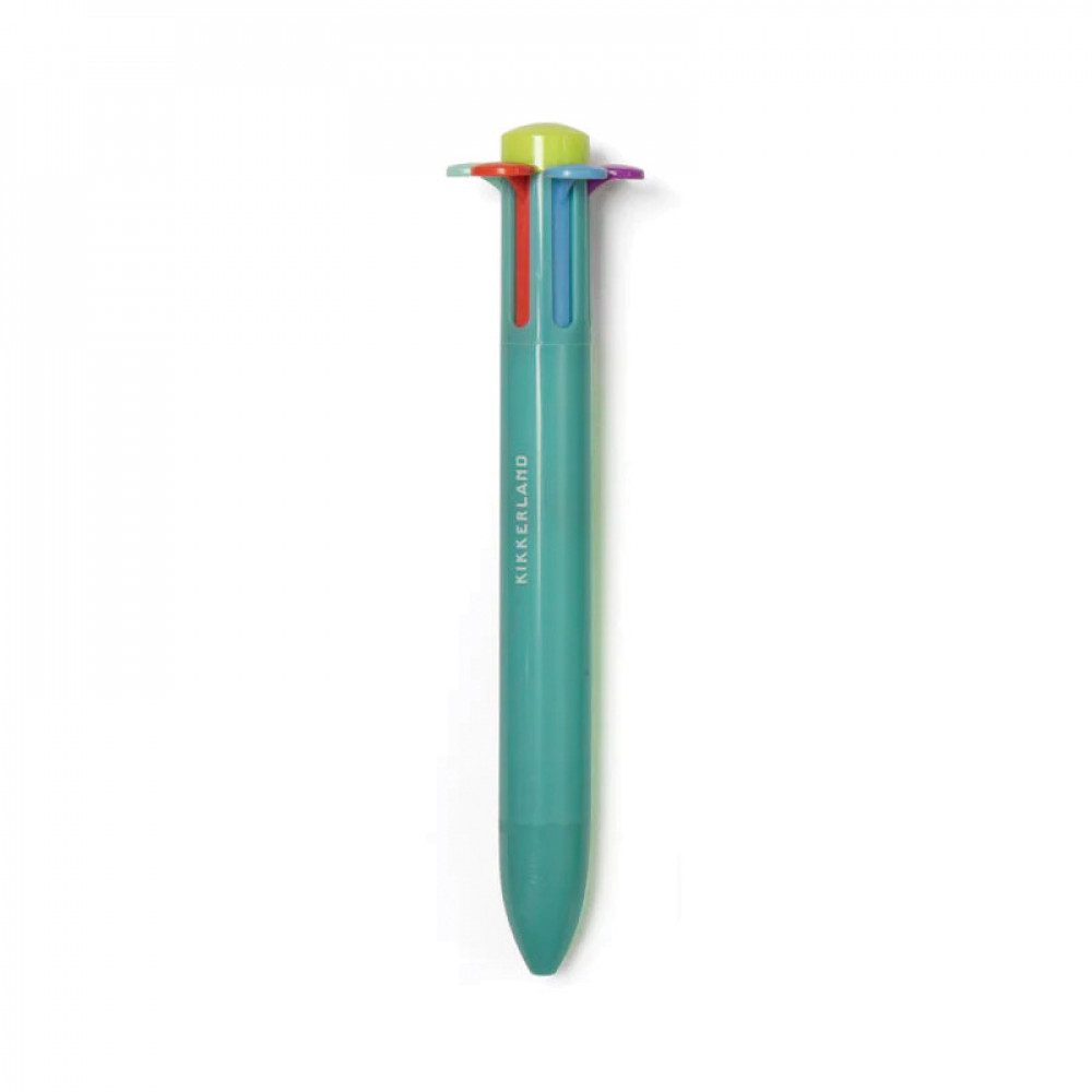 Kikkerland Στυλό Rainbow Flower Pen (Μπλε)