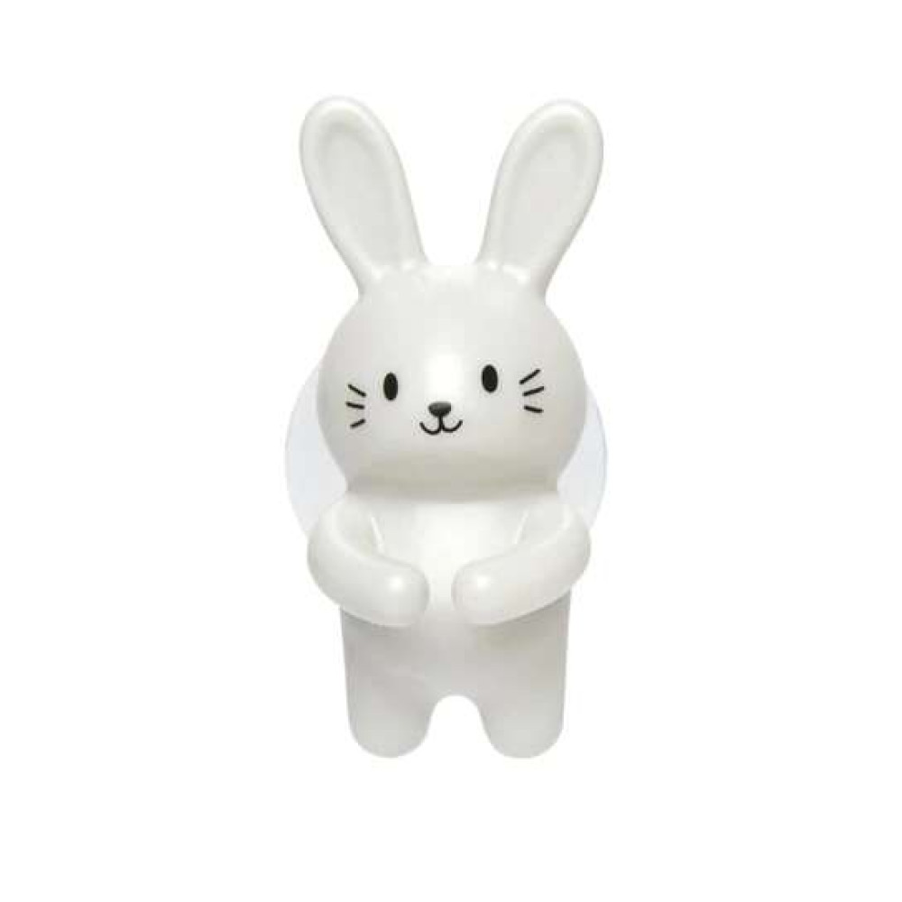 Kikkerland Βάση Για Οδοντόβουρτσα Με Βεντούζα Rabbit Toothbrush Holder