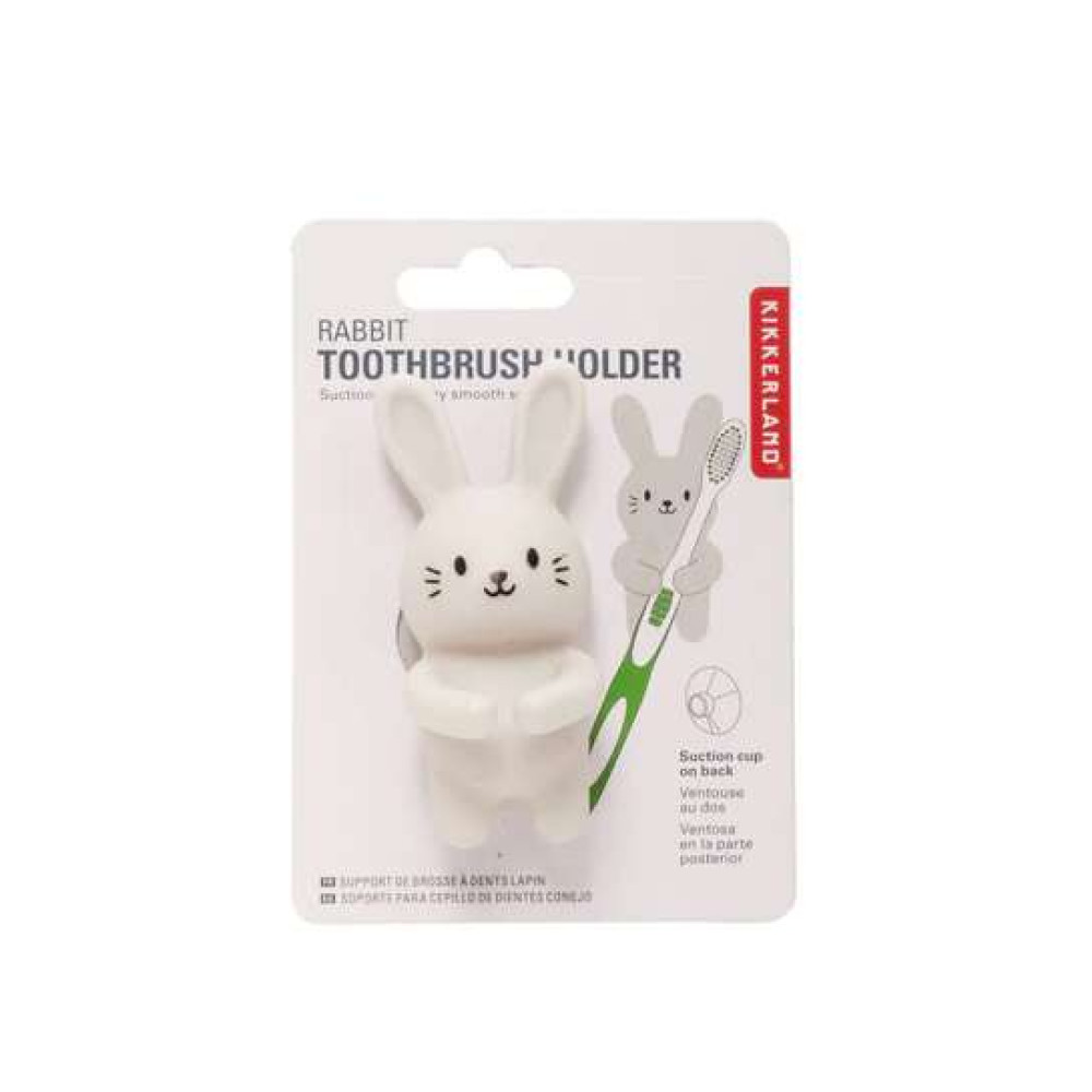 Kikkerland Βάση Για Οδοντόβουρτσα Με Βεντούζα Rabbit Toothbrush Holder