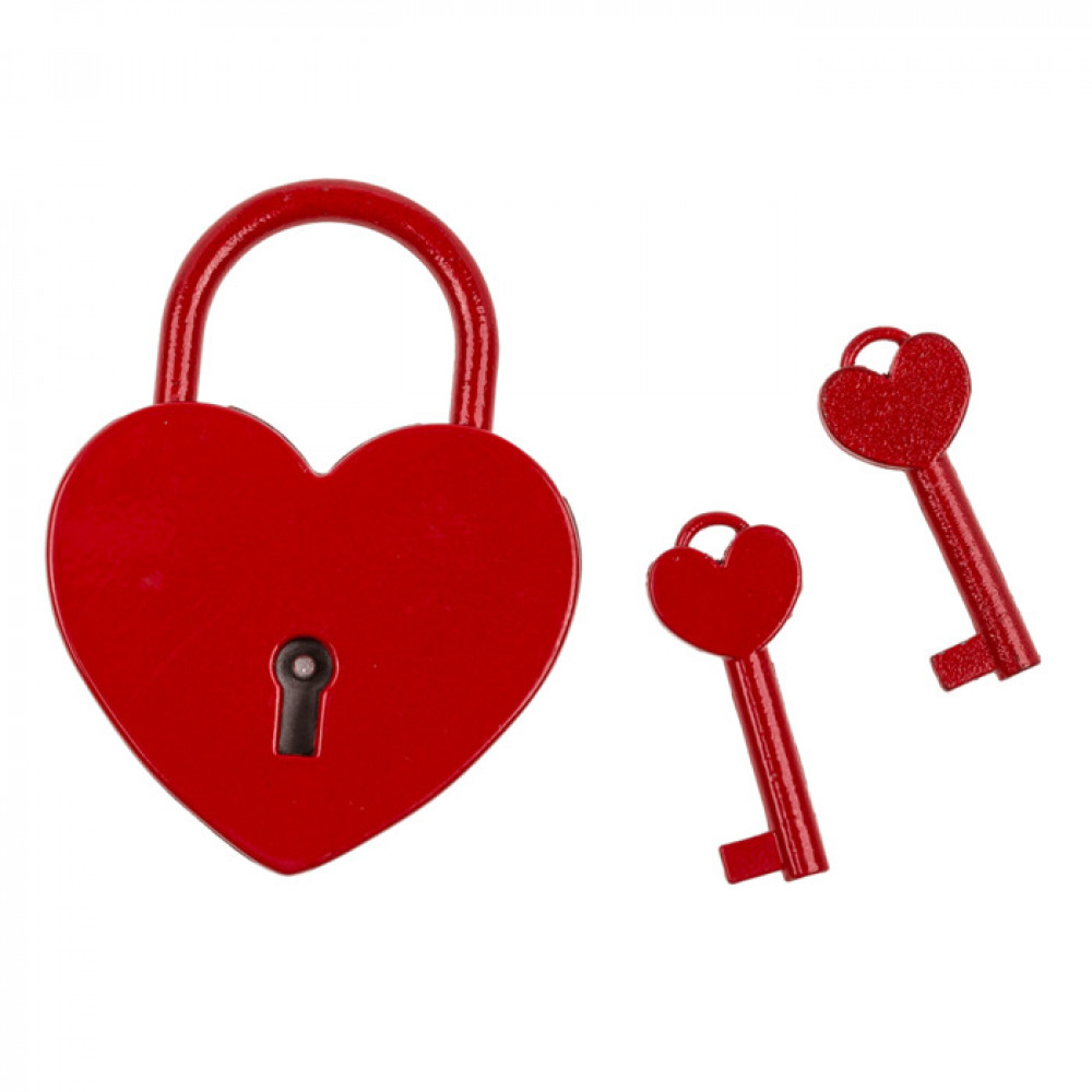 Κλειδαριά Αγάπης σε σχήμα Καρδιάς 6 cm