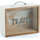 Κουμπαράς Ξύλινος Travel Fund 20 x 12 cm (Λευκό)