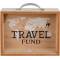 Κουμπαράς Ξύλινος Travel Fund 20 x 12 cm (Λευκό)