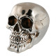 Κουμπαράς Νεκροκεφαλή με Κλειδαριά Skull 15 cm (Ασημί)